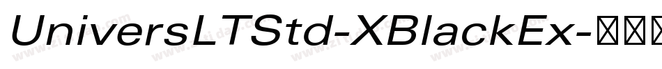 UniversLTStd-XBlackEx字体转换