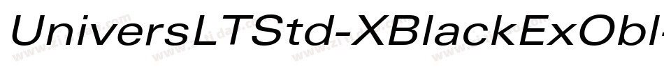 UniversLTStd-XBlackExObl字体转换