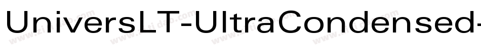 UniversLT-UltraCondensed字体转换
