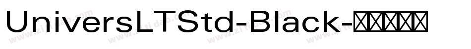 UniversLTStd-Black字体转换