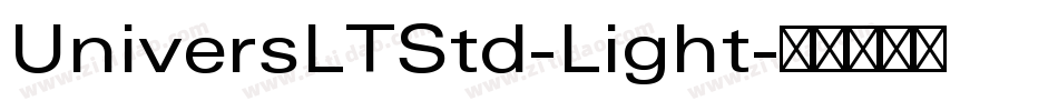 UniversLTStd-Light字体转换