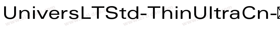 UniversLTStd-ThinUltraCn字体转换