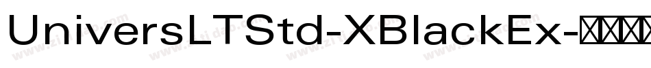 UniversLTStd-XBlackEx字体转换
