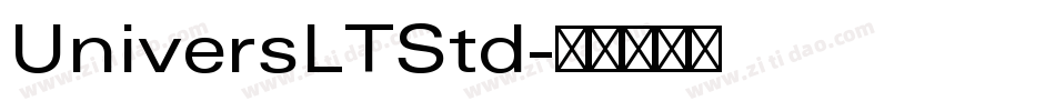 UniversLTStd字体转换