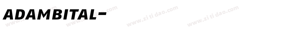 adambital字体转换