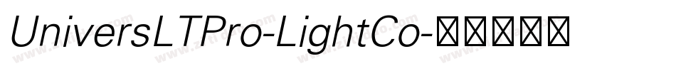 UniversLTPro-LightCo字体转换