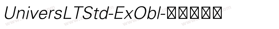 UniversLTStd-ExObl字体转换