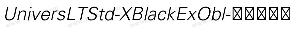UniversLTStd-XBlackExObl字体转换