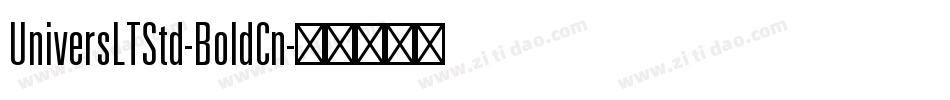 UniversLTStd-BoldCn字体转换