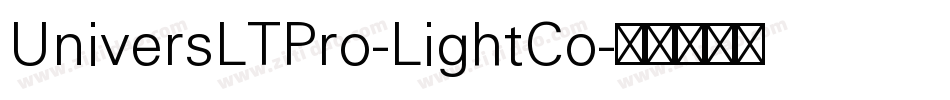 UniversLTPro-LightCo字体转换