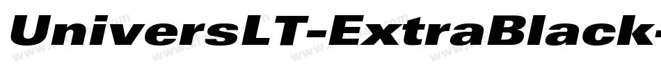 UniversLT-ExtraBlack字体转换