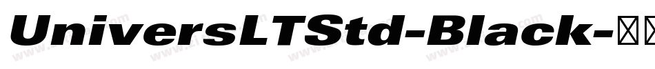 UniversLTStd-Black字体转换