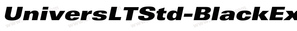 UniversLTStd-BlackEx字体转换
