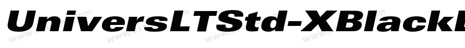UniversLTStd-XBlackEx字体转换