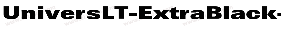 UniversLT-ExtraBlack字体转换