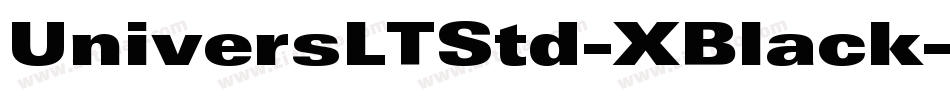UniversLTStd-XBlack字体转换