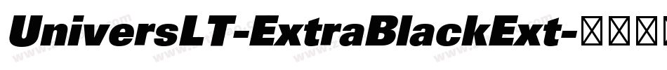 UniversLT-ExtraBlackExt字体转换