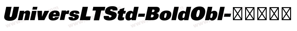 UniversLTStd-BoldObl字体转换