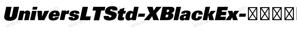 UniversLTStd-XBlackEx字体转换