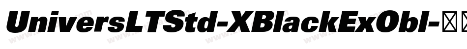 UniversLTStd-XBlackExObl字体转换