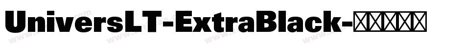 UniversLT-ExtraBlack字体转换
