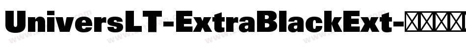 UniversLT-ExtraBlackExt字体转换
