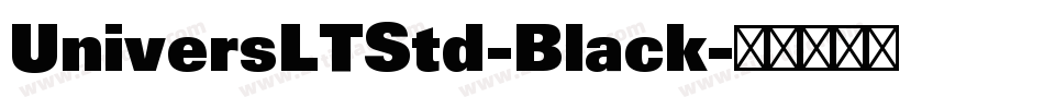 UniversLTStd-Black字体转换