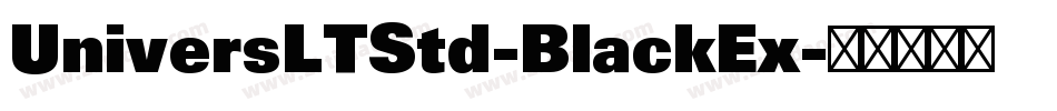 UniversLTStd-BlackEx字体转换