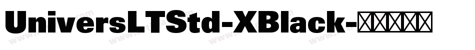 UniversLTStd-XBlack字体转换
