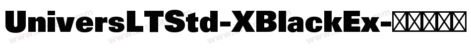UniversLTStd-XBlackEx字体转换