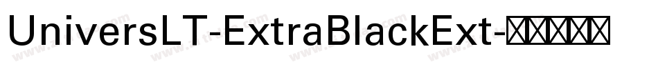 UniversLT-ExtraBlackExt字体转换