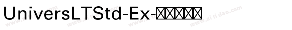 UniversLTStd-Ex字体转换