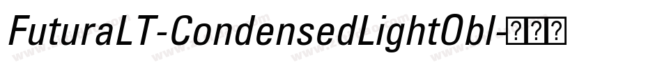 FuturaLT-CondensedLightObl字体转换