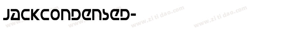 JackCondensed字体转换