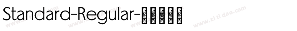 Standard-Regular字体转换