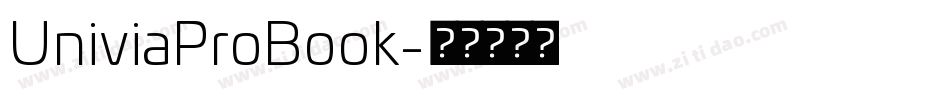 UniviaProBook字体转换
