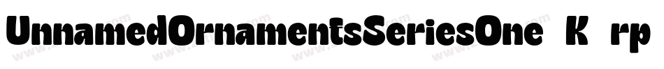 UnnamedOrnamentsSeriesOne-K2rp字体转换