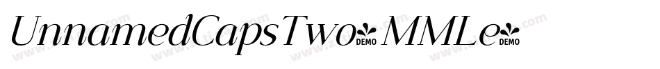 UnnamedCapsTwo-MMLe字体转换