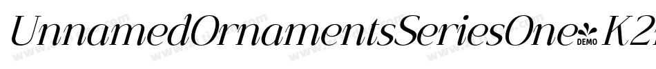 UnnamedOrnamentsSeriesOne-K2rp字体转换