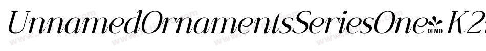 UnnamedOrnamentsSeriesOne-K2rp字体转换