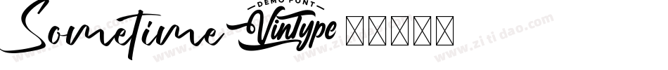 Sometime字体转换