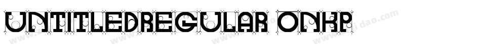 UntitledRegular-OnKP字体转换 UntitledRegular-OnKP字体转换