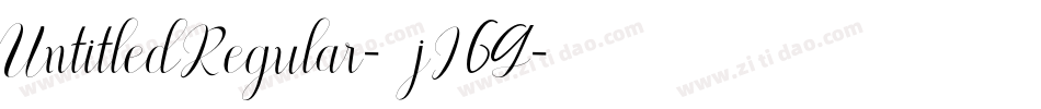 UntitledRegular-jJ6G字体转换