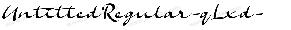 UntitledRegular-qLxd字体转换