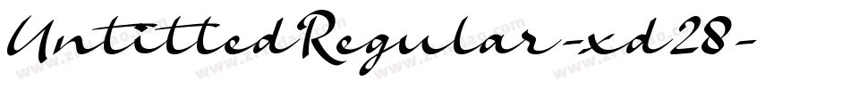 UntitledRegular-xd28字体转换