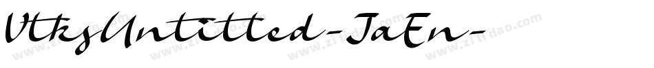 VtksUntitled-JaEn字体转换