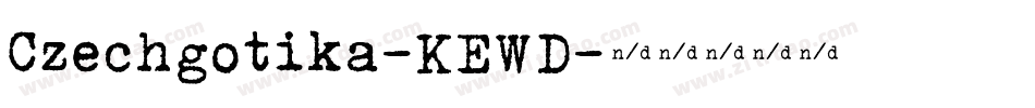 Czechgotika-KEWD字体转换