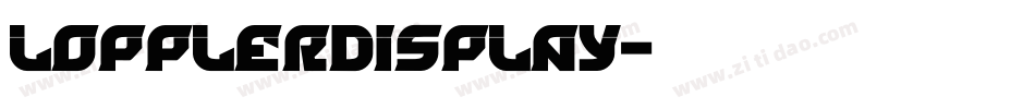 LopplerDisplay字体转换