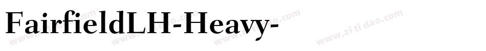 FairfieldLH-Heavy字体转换