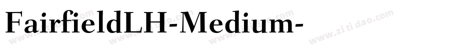 FairfieldLH-Medium字体转换